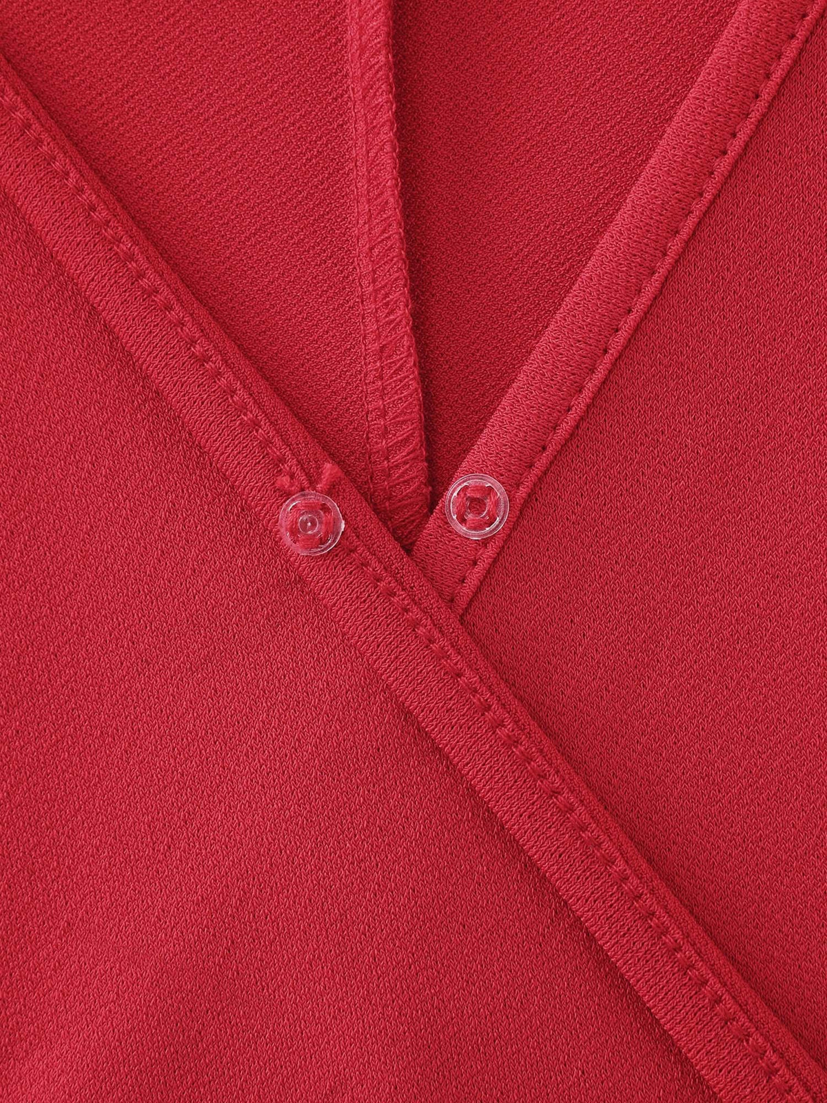 Wrap Side Buckle Draped Blouse