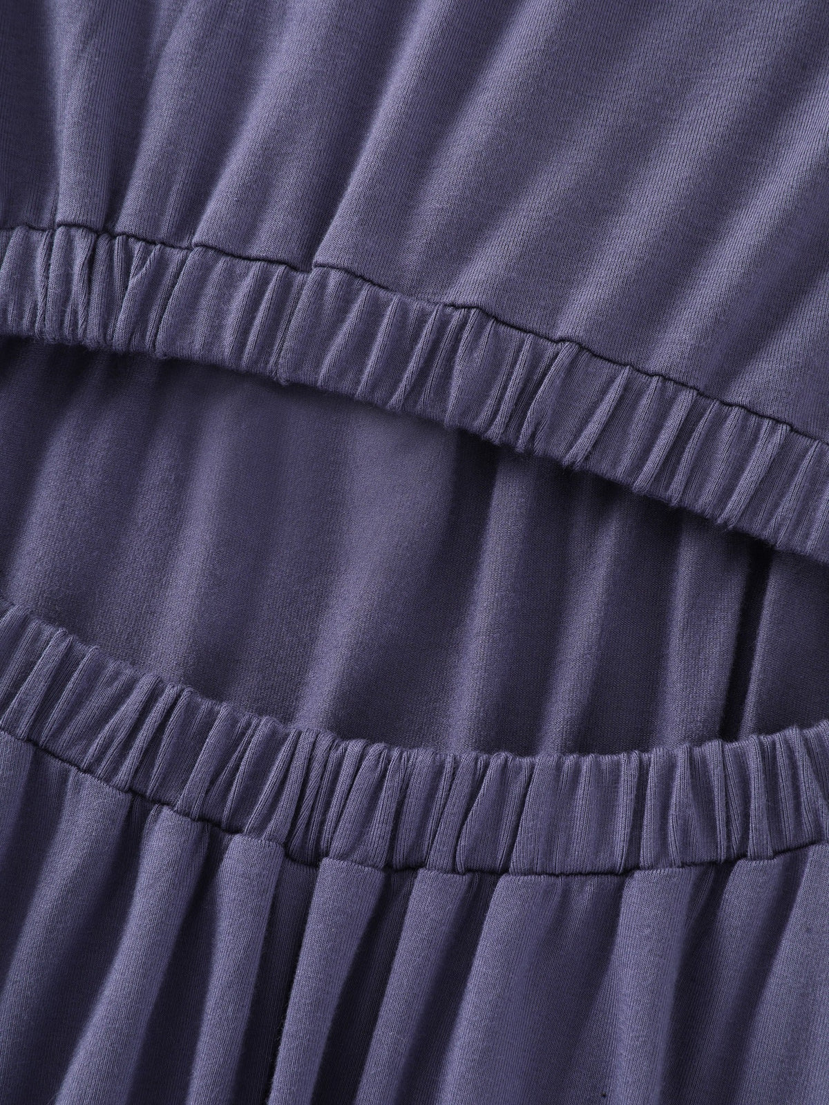Supersoft Lace Trim Tiered Midi Dress