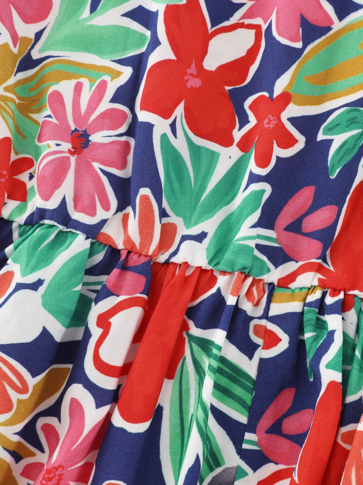 Supersoft Floral Print Ruffle Trim Blouse