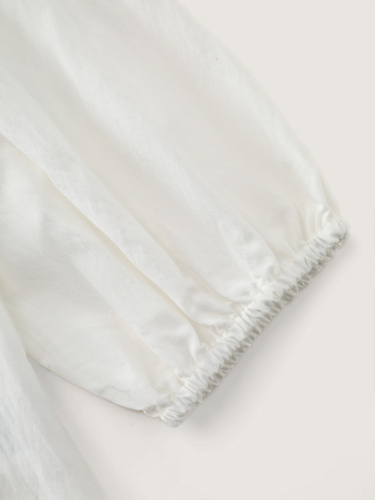 Peter Pan Collar Pleated Button‑Down Blouse