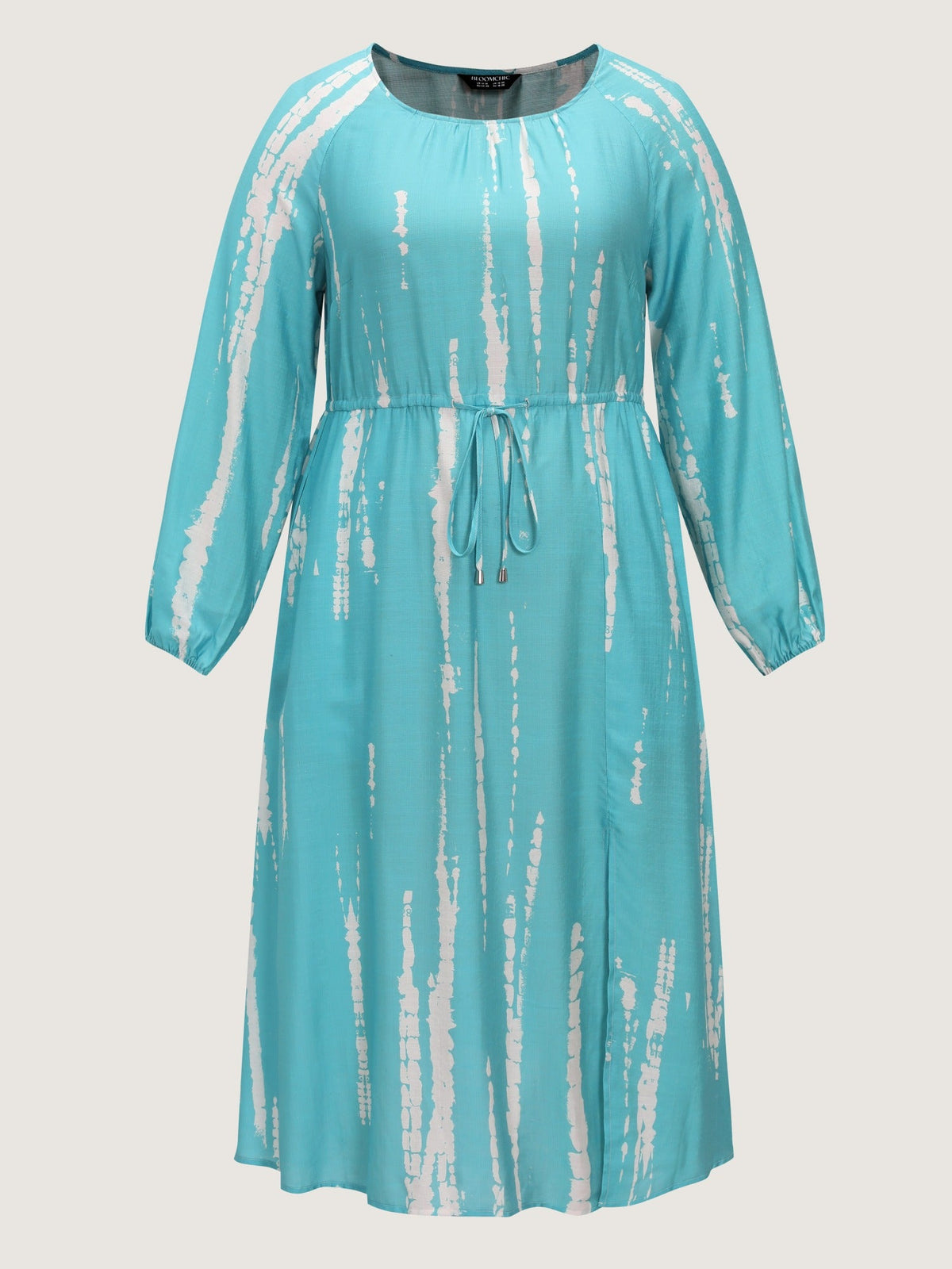 Supersoft Tie Dye Drawstring Waist Midi Dress