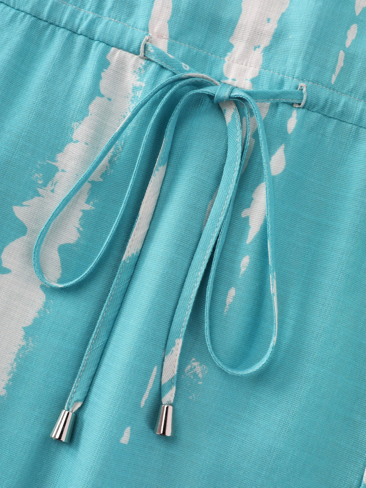 Supersoft Tie Dye Drawstring Waist Midi Dress