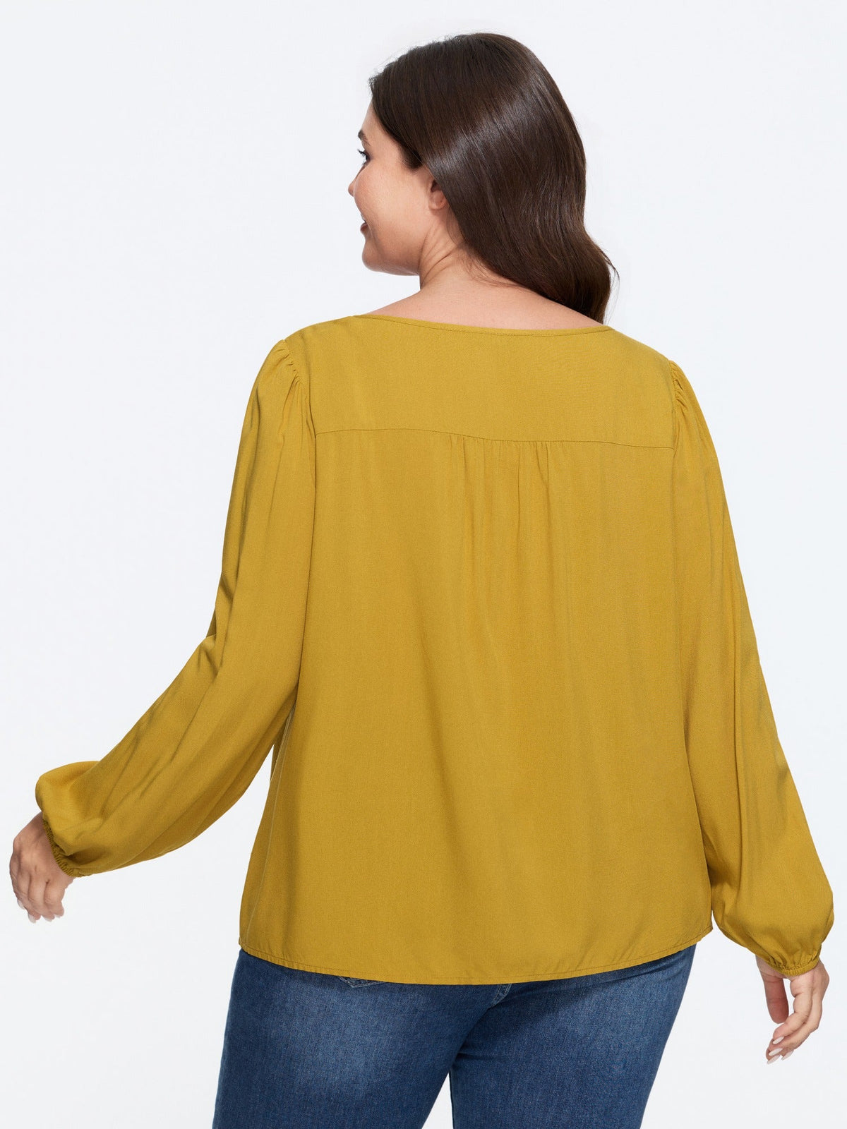 Supersoft Floral Embroidered Tie Neck Blouse