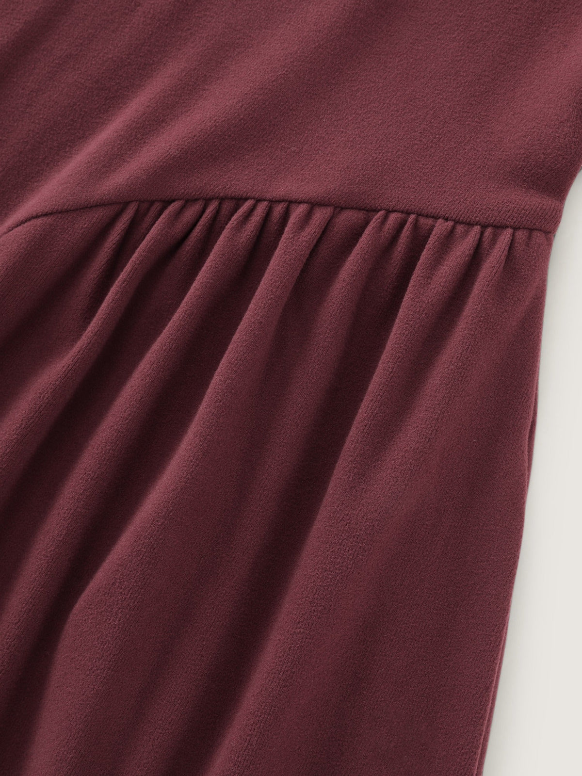 Supersoft Crew Neck Ruched Waist Midi Dress