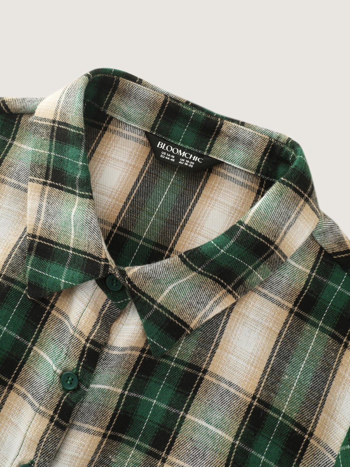 Plaid Button Down Belted Waist Mini Dress