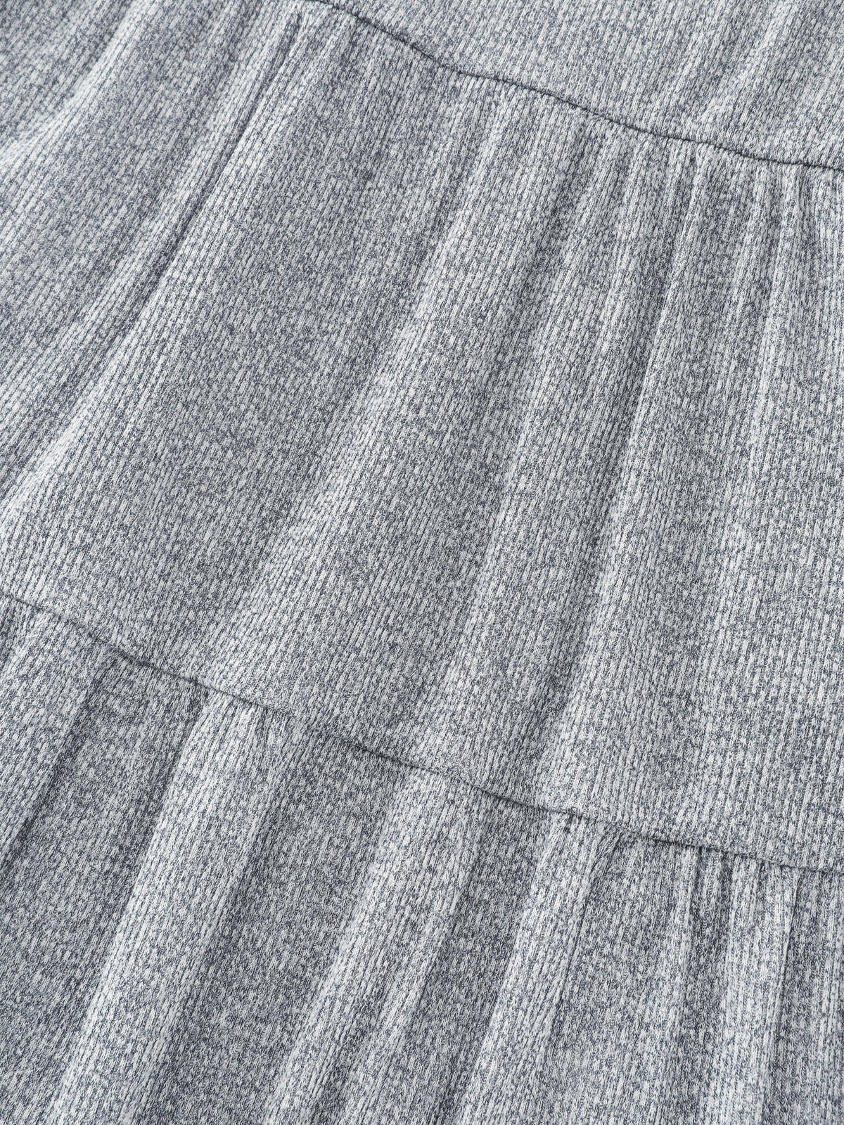 Supersoft Heather V Neck Tiered Mini Dress
