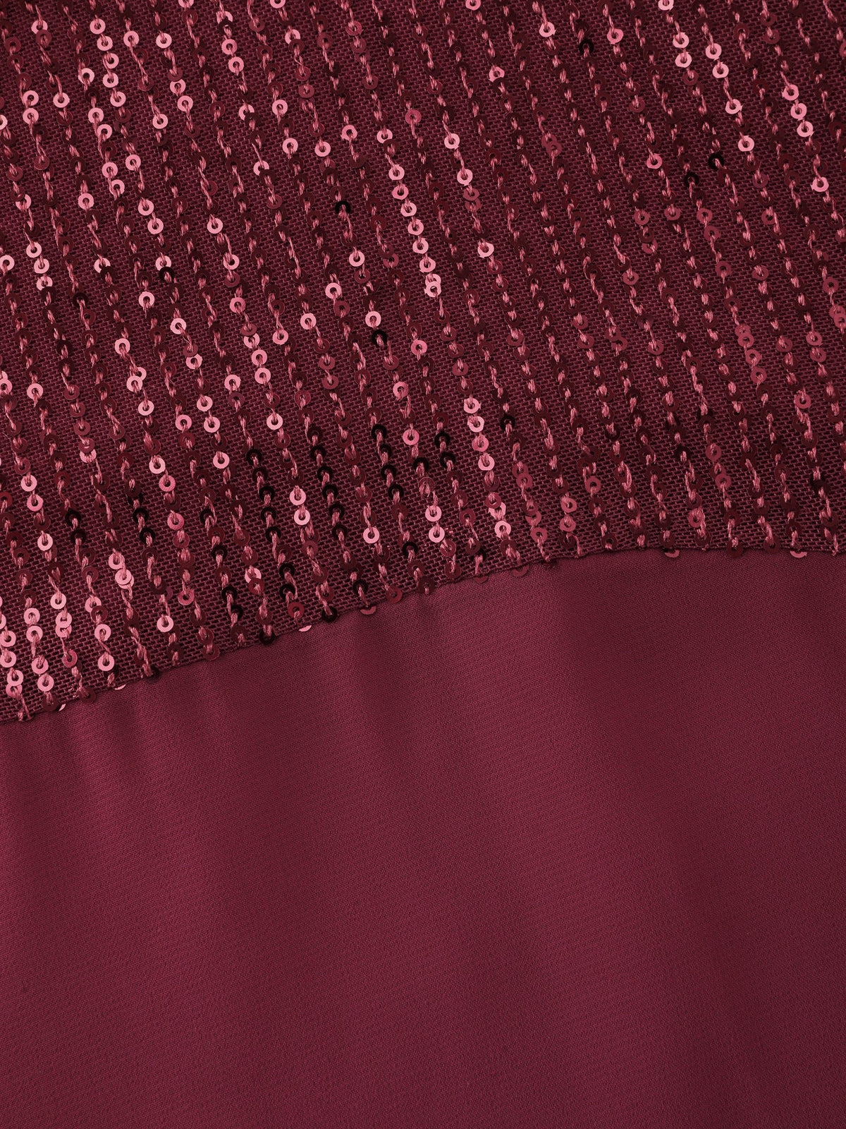 Sequin Round Neck Sheer Cape Blouse