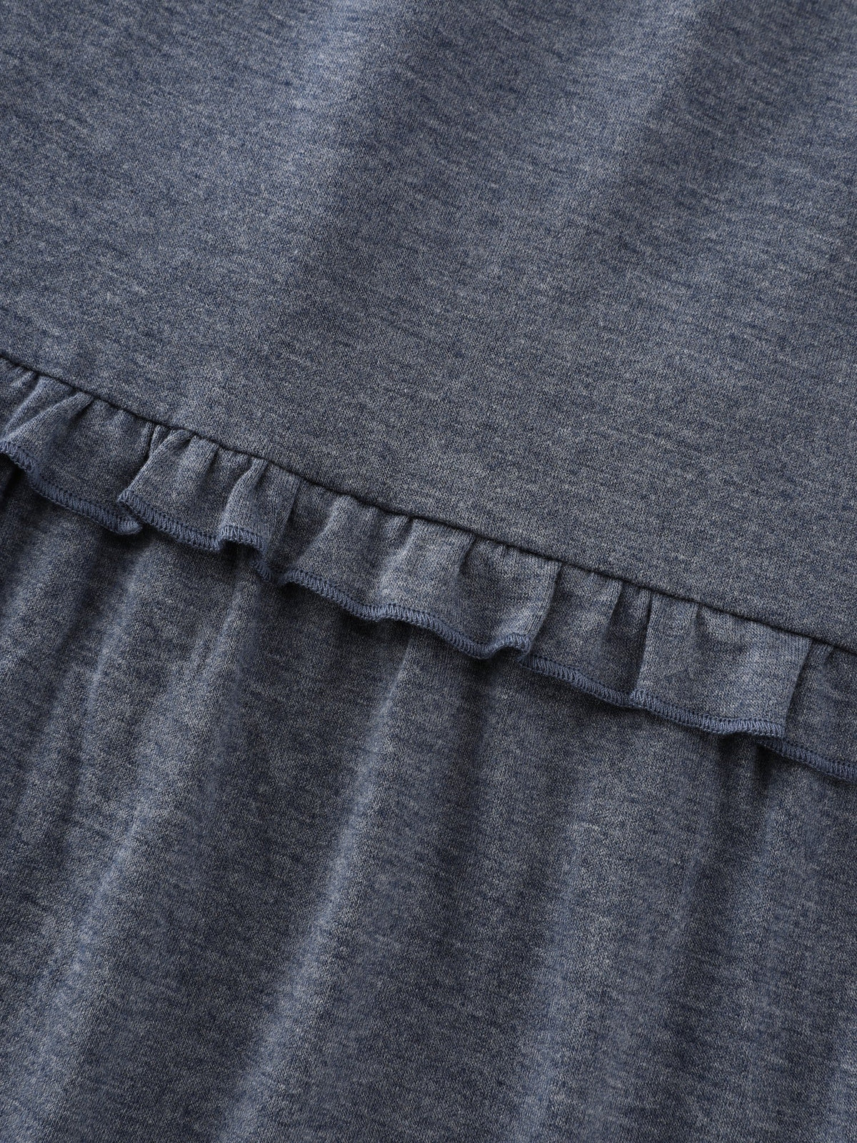 Supersoft Square Neck Tiered Ruffle Midi Dress