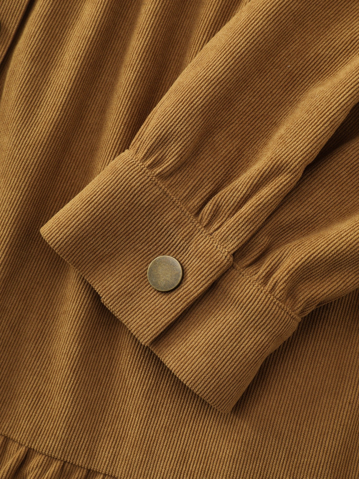 Corduroy Button Down Tiered Mini Dress