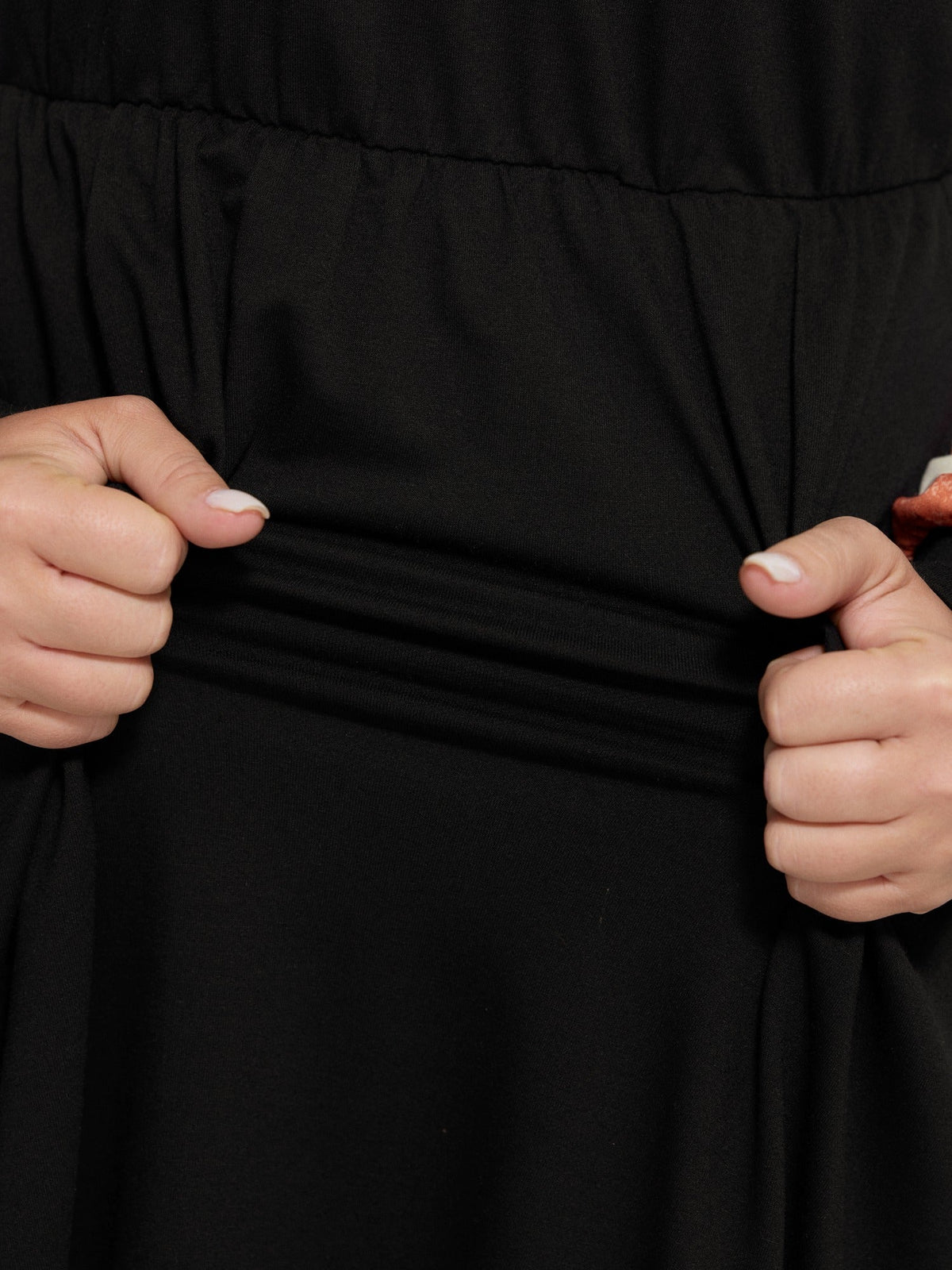 Supersoft Color Block Stripe Raglan Sleeve Midi Dress