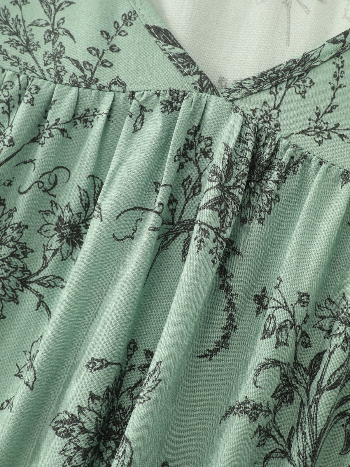 Supersoft Floral Print Front Pleated Blouse