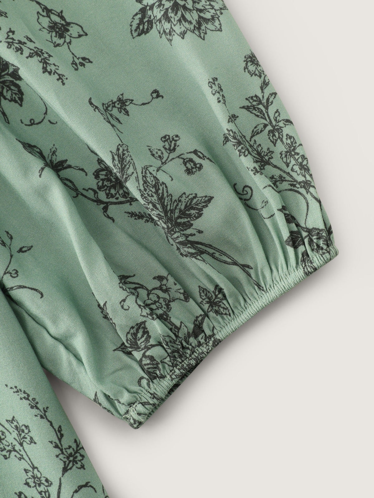 Supersoft Floral Print Front Pleated Blouse