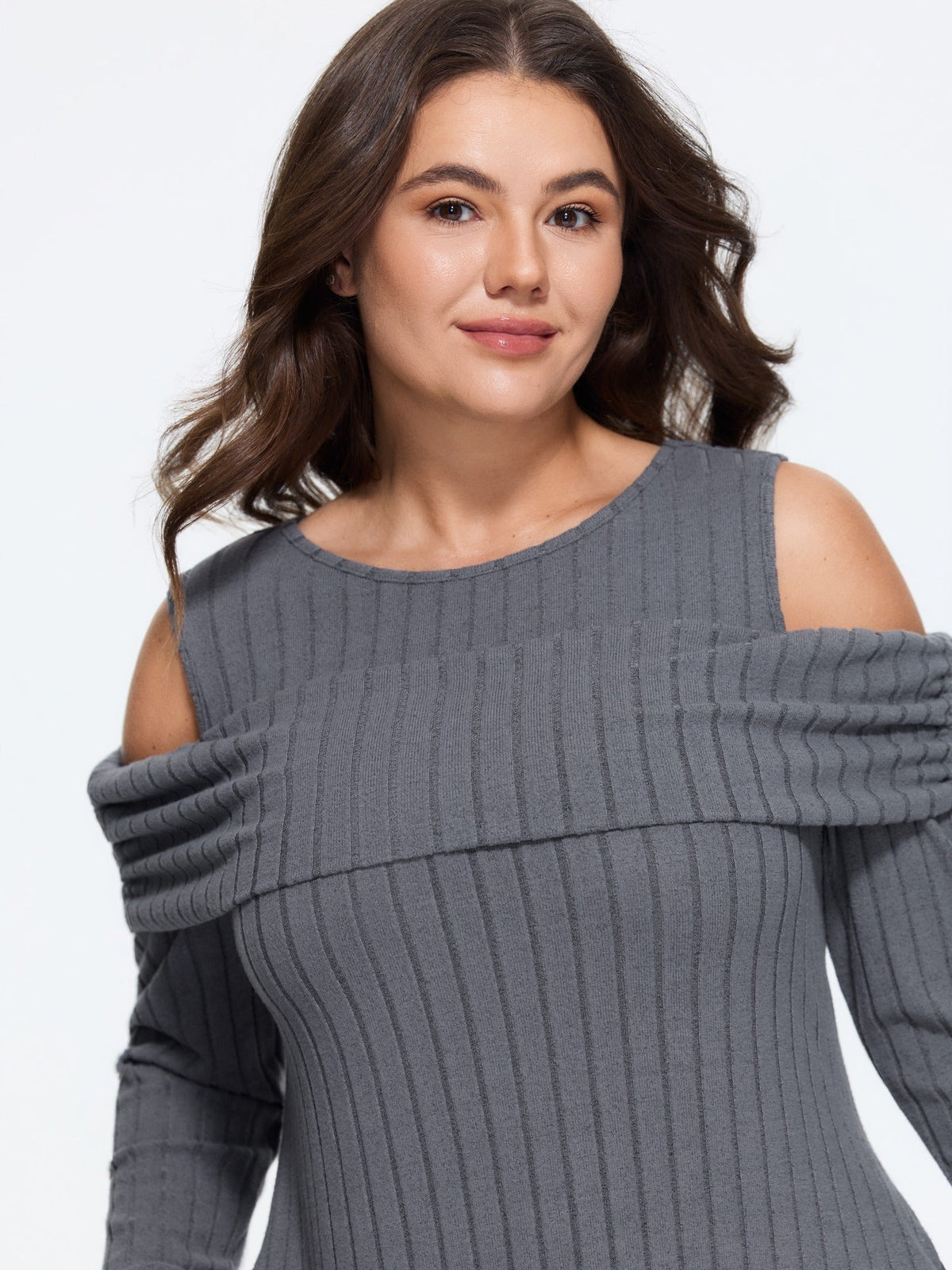 Supersoft Cold Shoulder Pocket Mini Dress