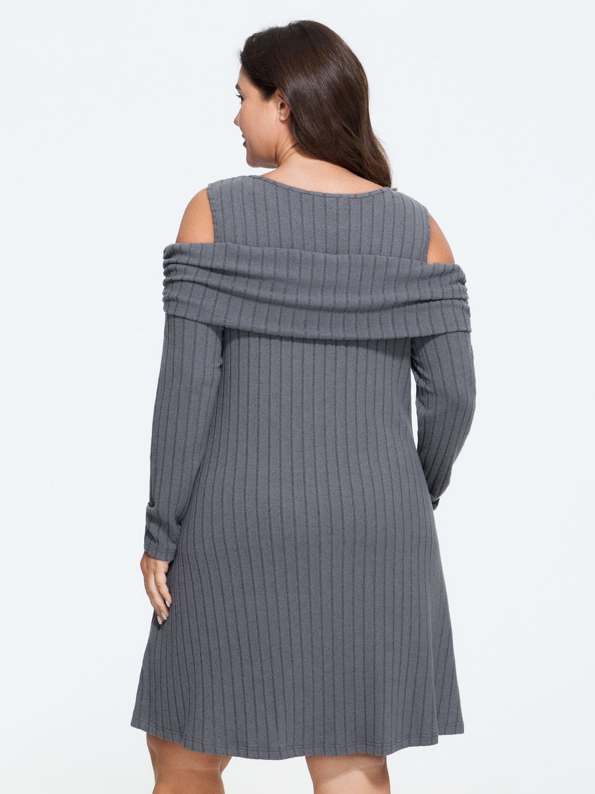 Supersoft Cold Shoulder Pocket Mini Dress