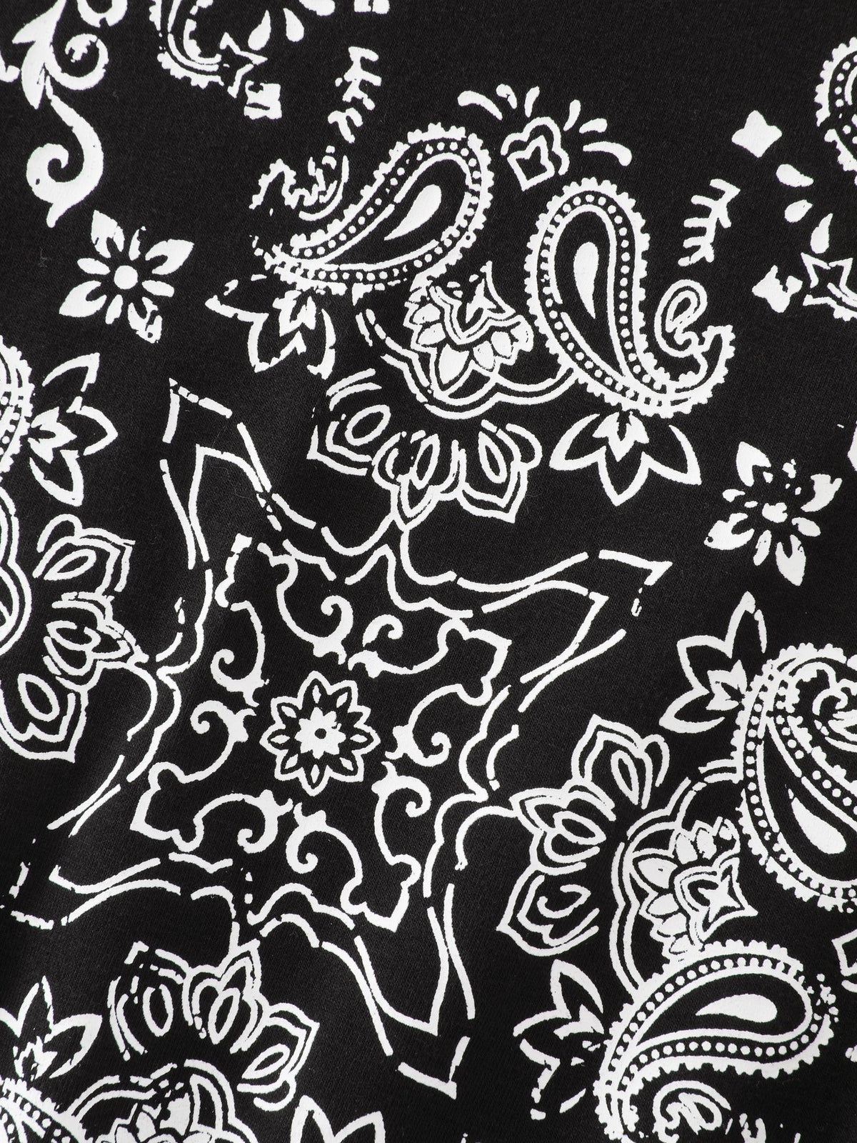 Paisley Print Drawstring Waist Midi Dress