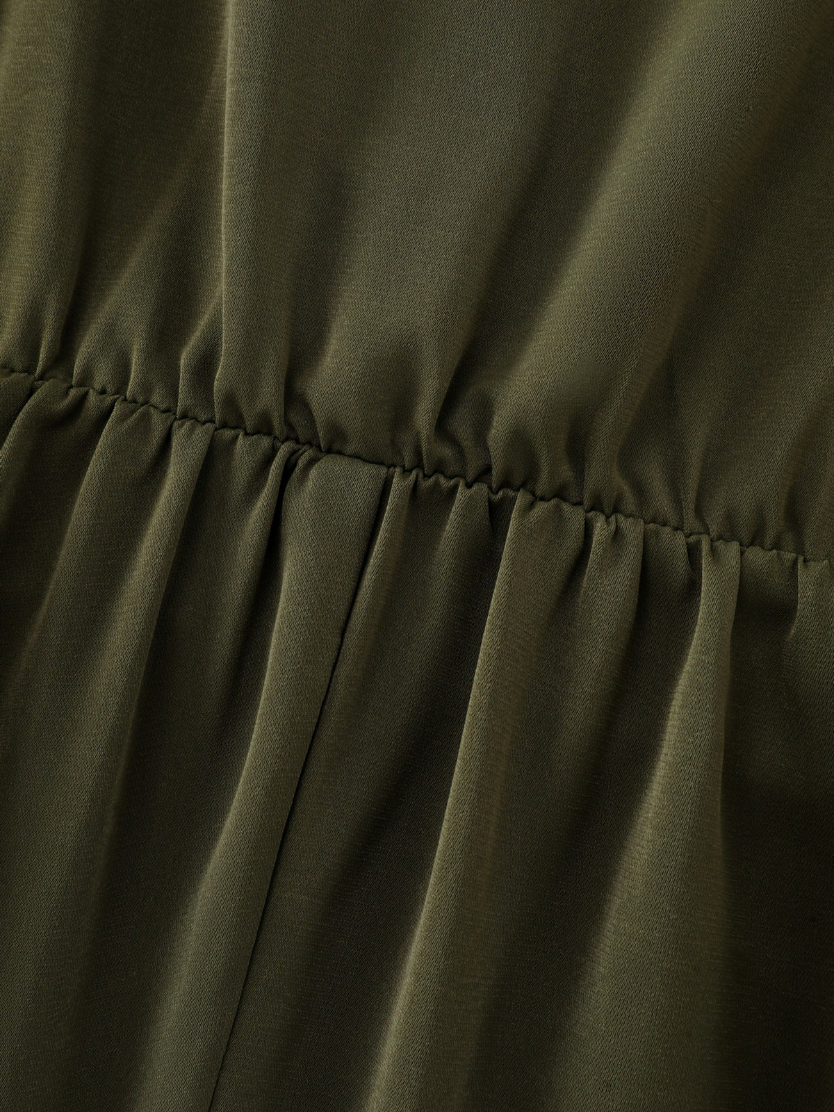V Neck Button Front Pleated Blouse