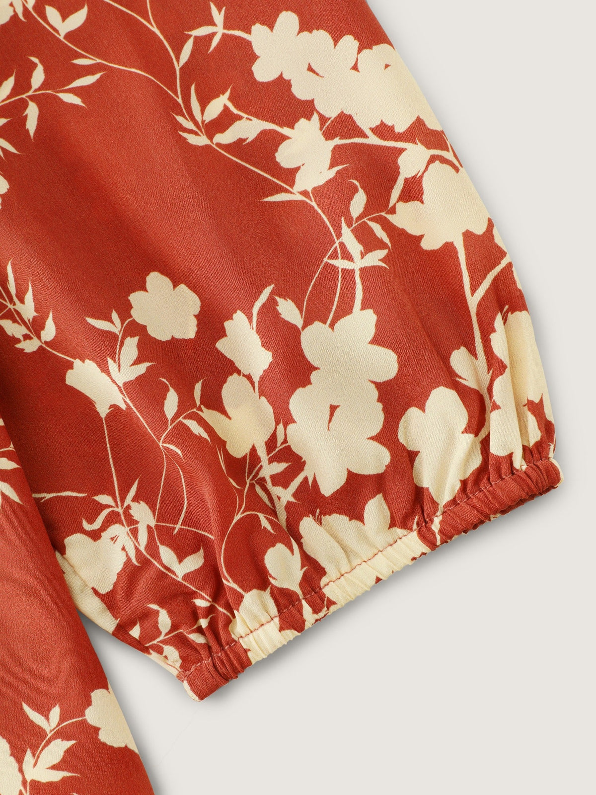 Floral Print Bow Tie Neck Blouse