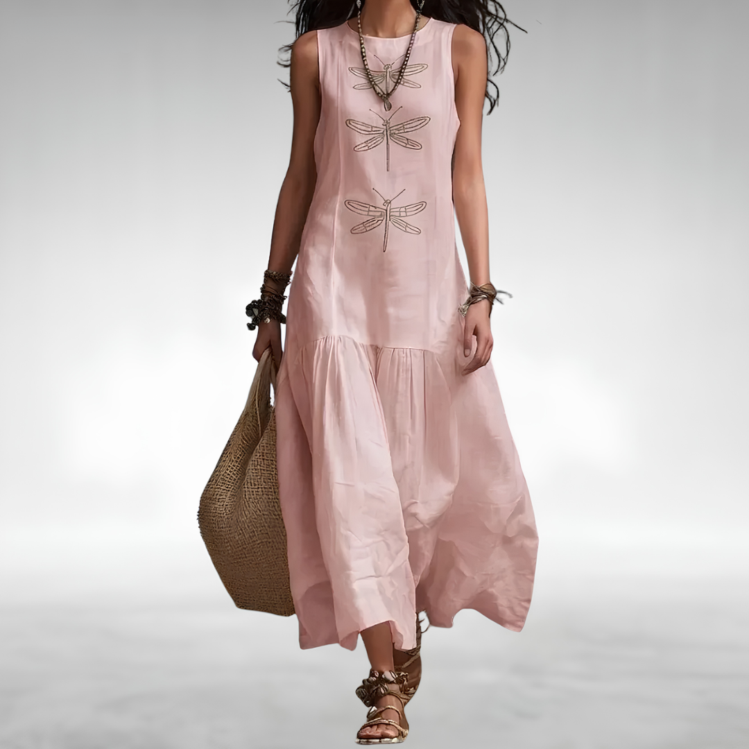 Vivienne Elegant Flowing Maxi Dress