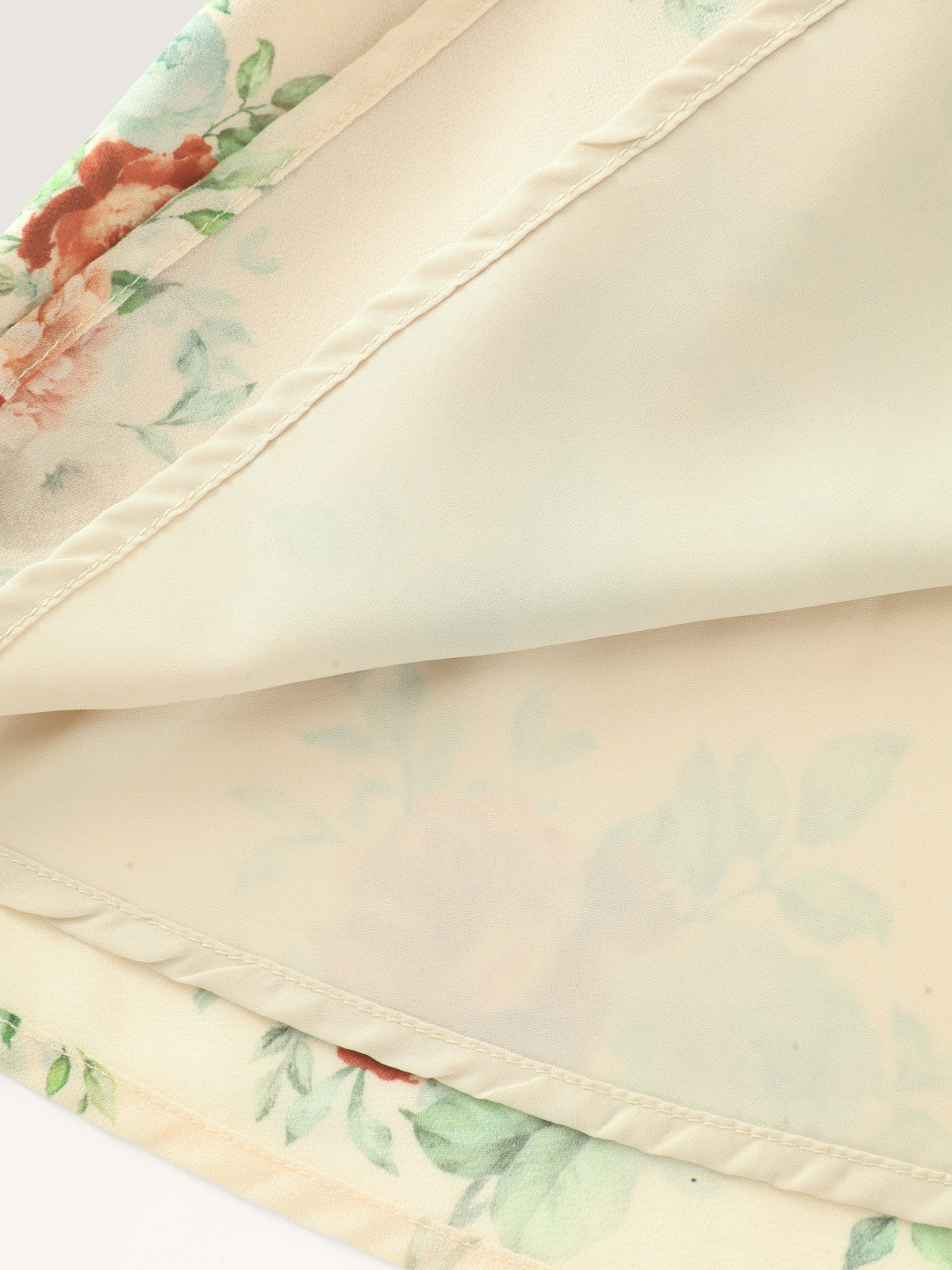 Floral Print Ruched Shirred Back Blouse