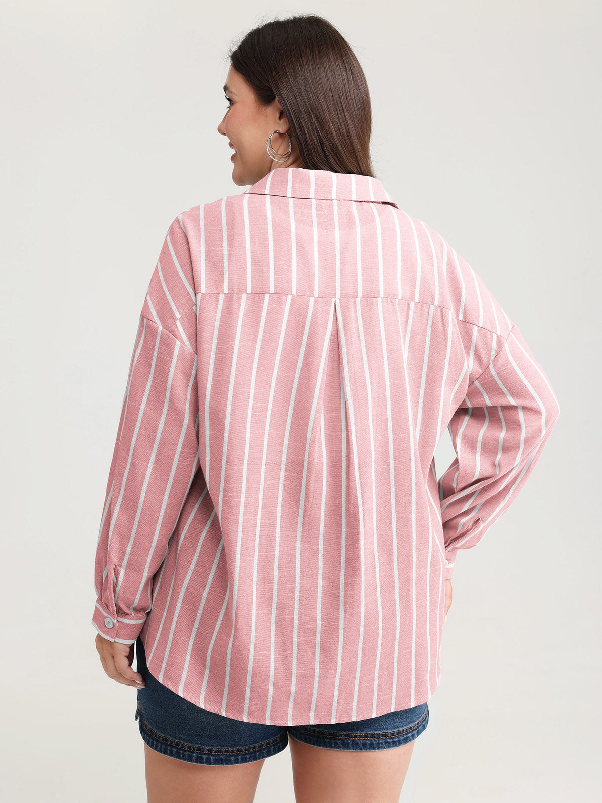 Adjustable Tab Sleeve Button-Down Shirt