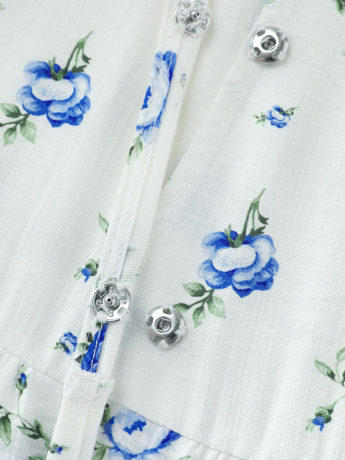 Floral Print Tiered V-Neck Blouse