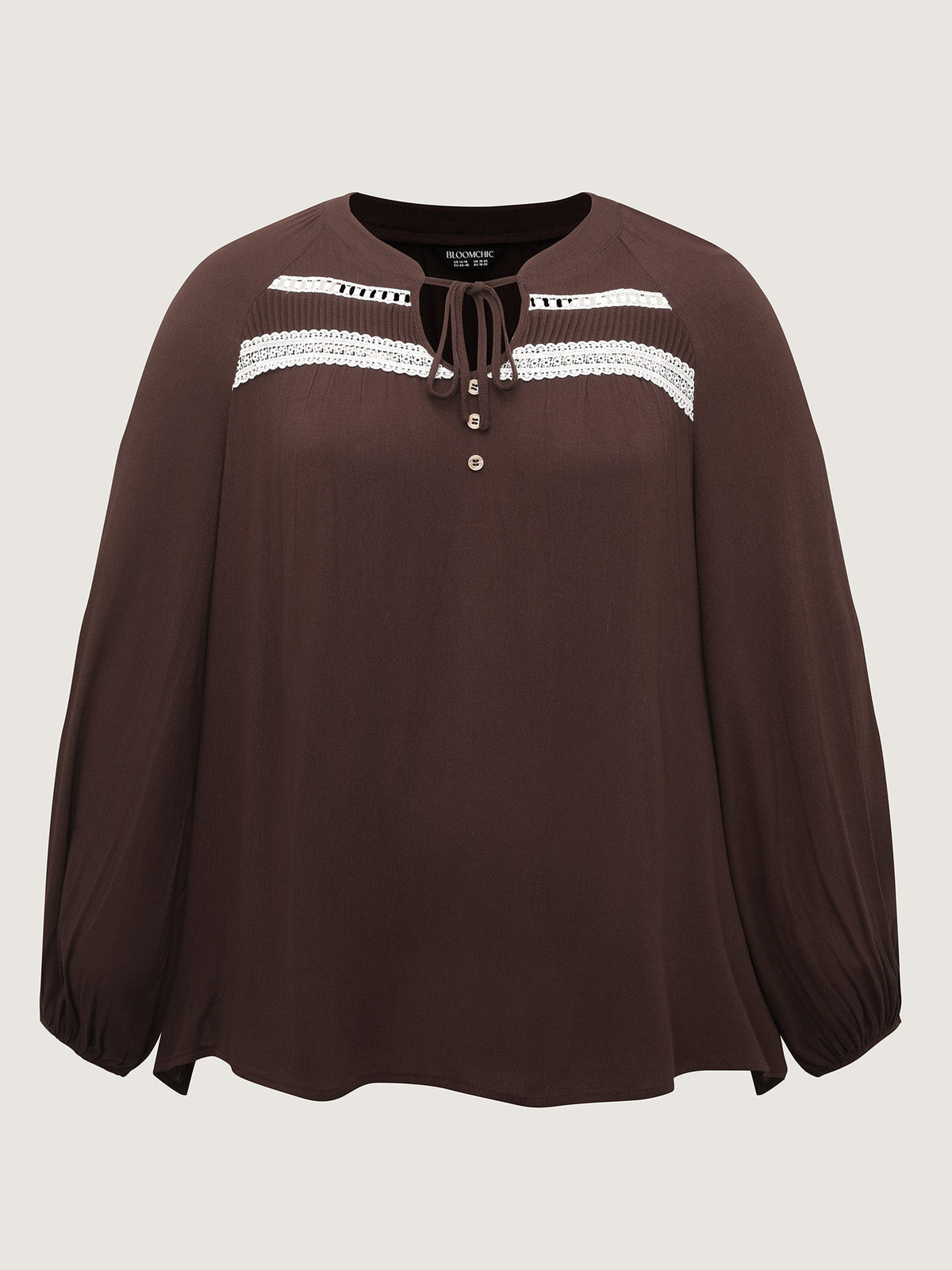 Pure Cotton Lace Trim Blouse