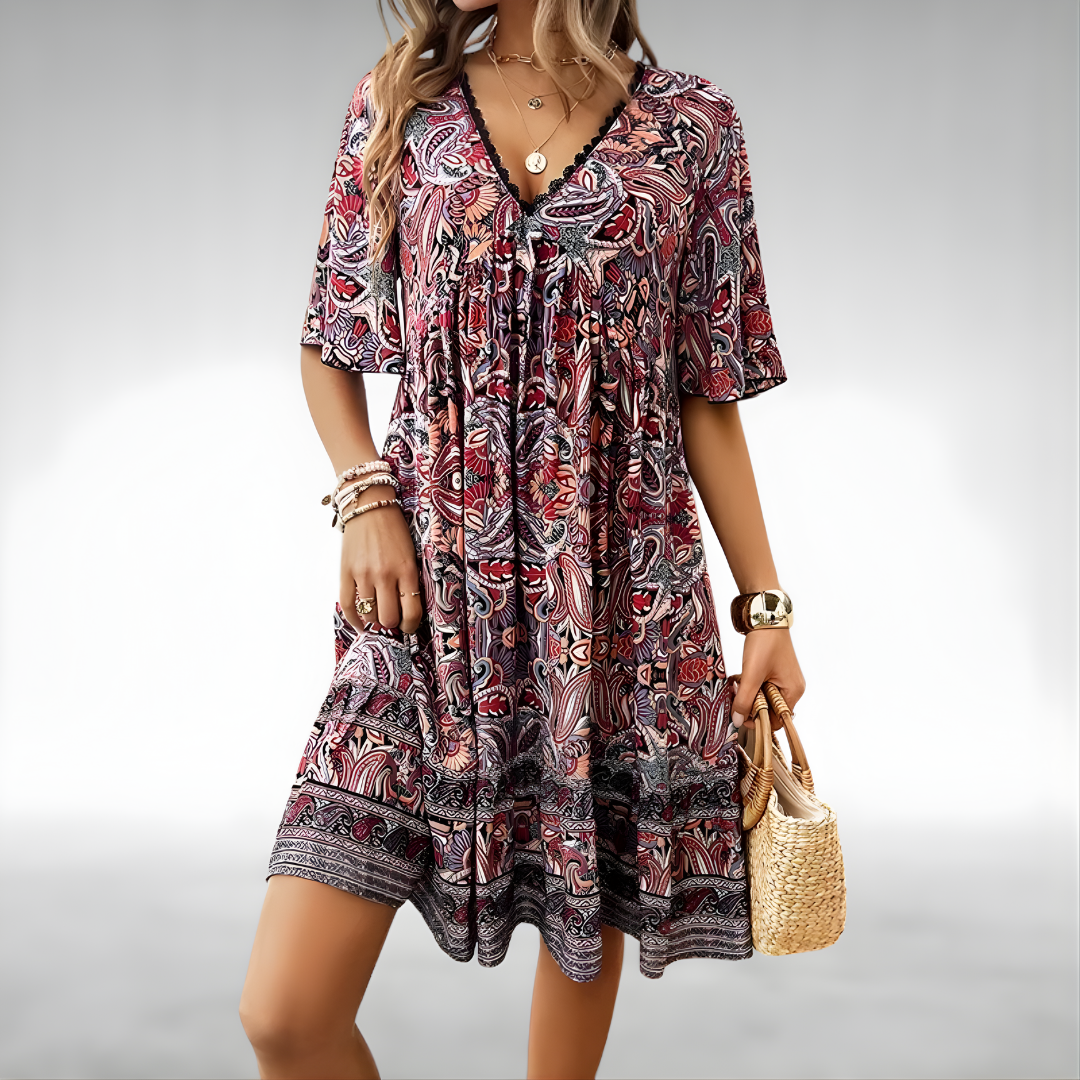 Marie Boho Swing Dress