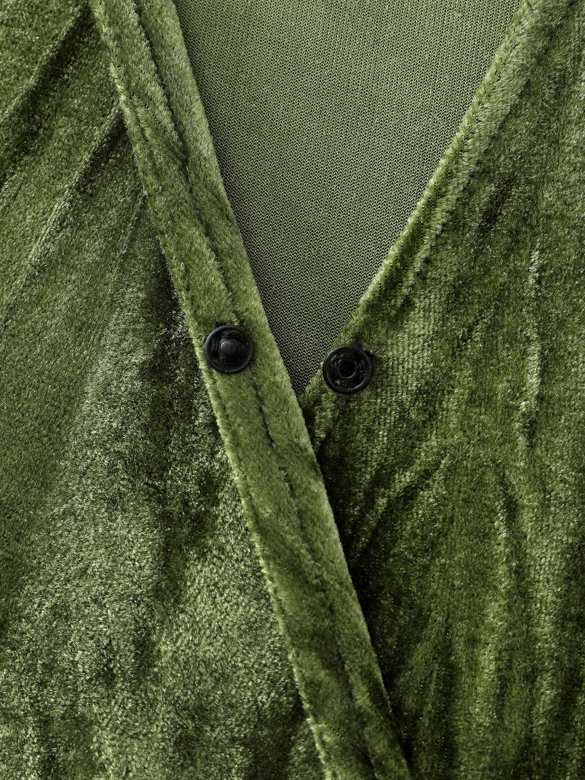 Textured Velvet Drape Neckline Blouse