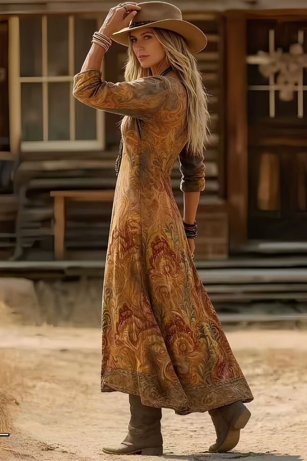 Valeria Bohemian Floral Maxi Dress