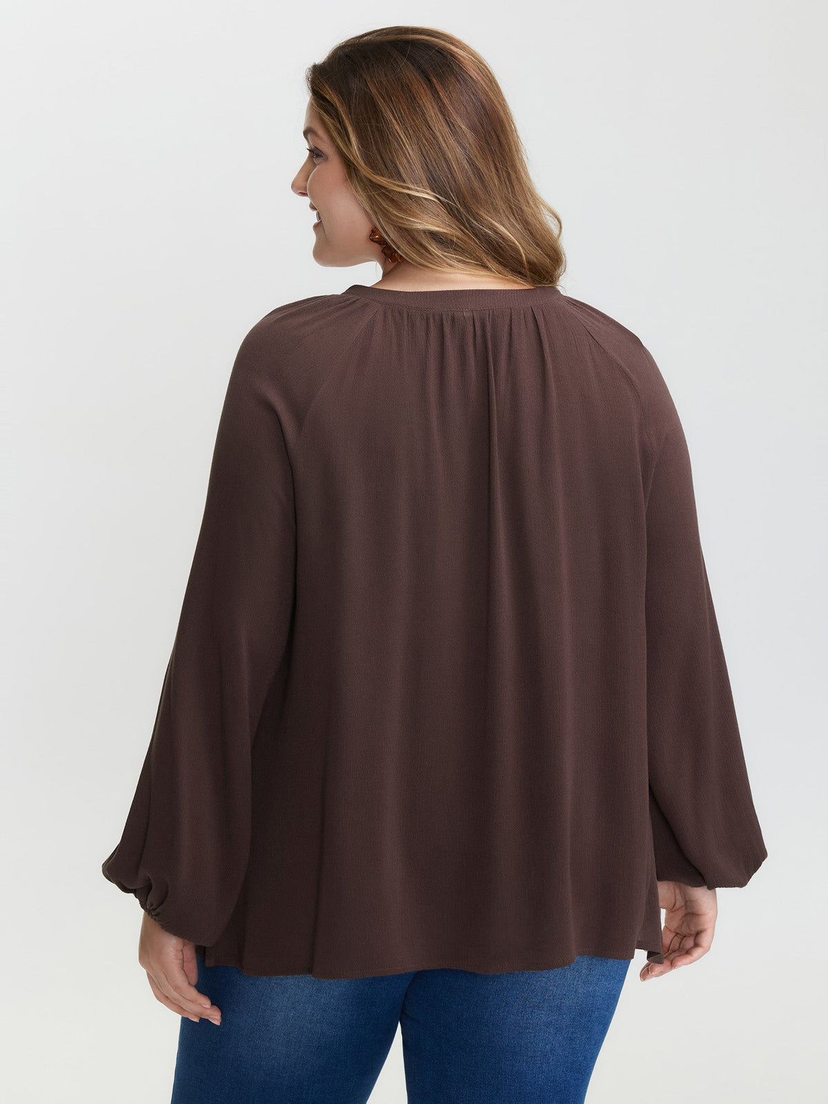 Pure Cotton Lace Trim Blouse