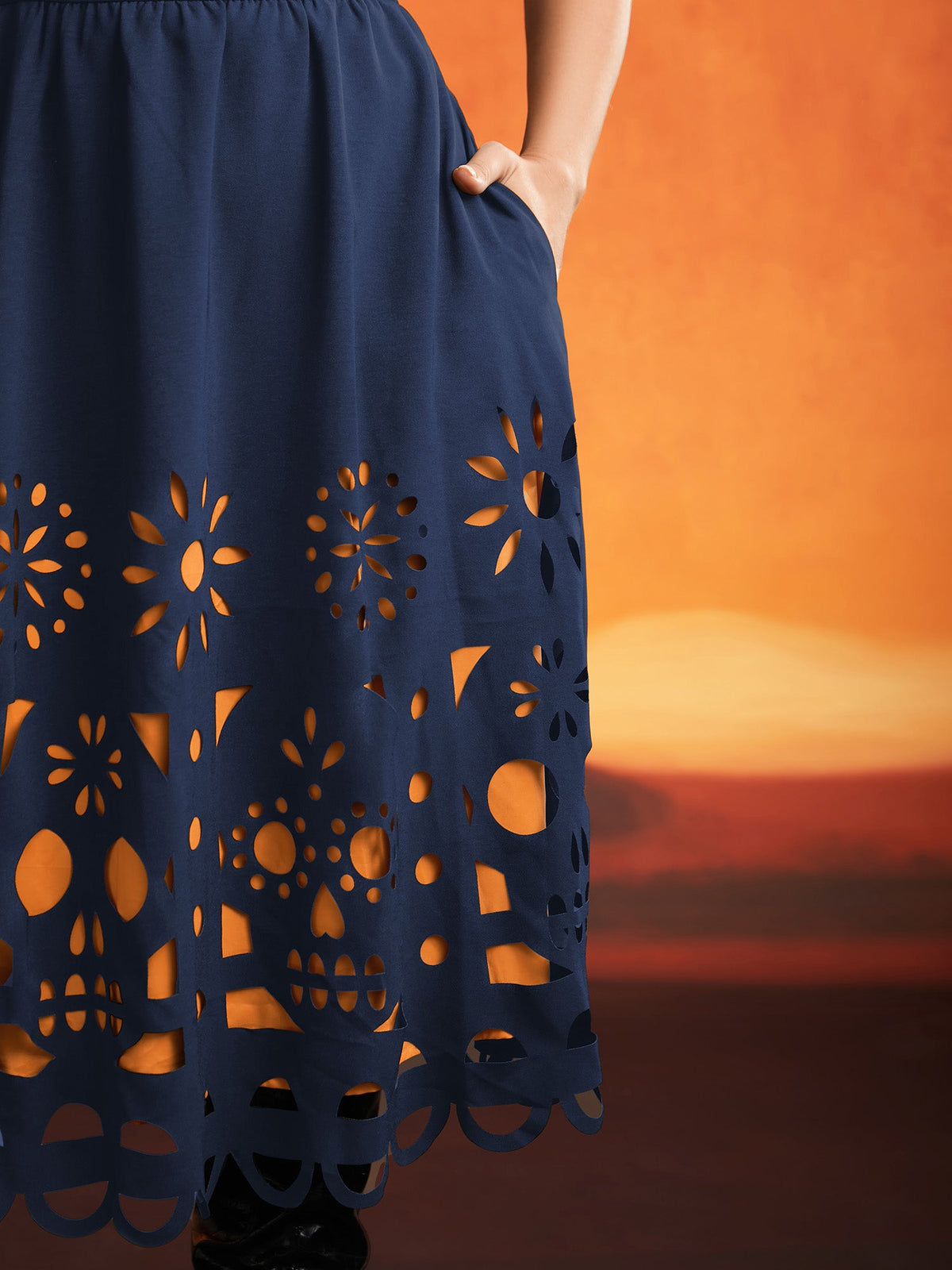 Skull Burnout Cami Midi Dress