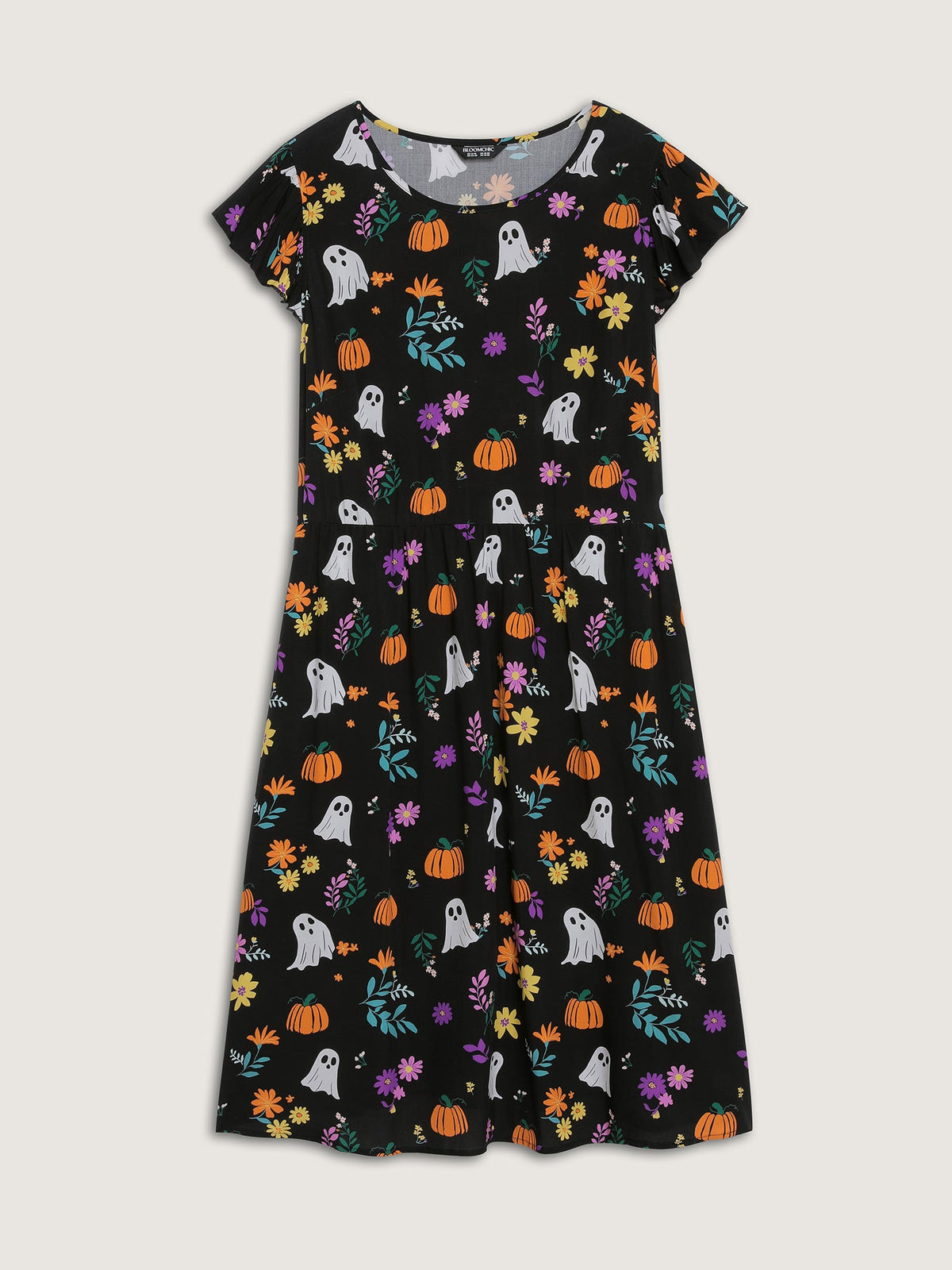 Ghost Party Rayon Pockets Mini Dress