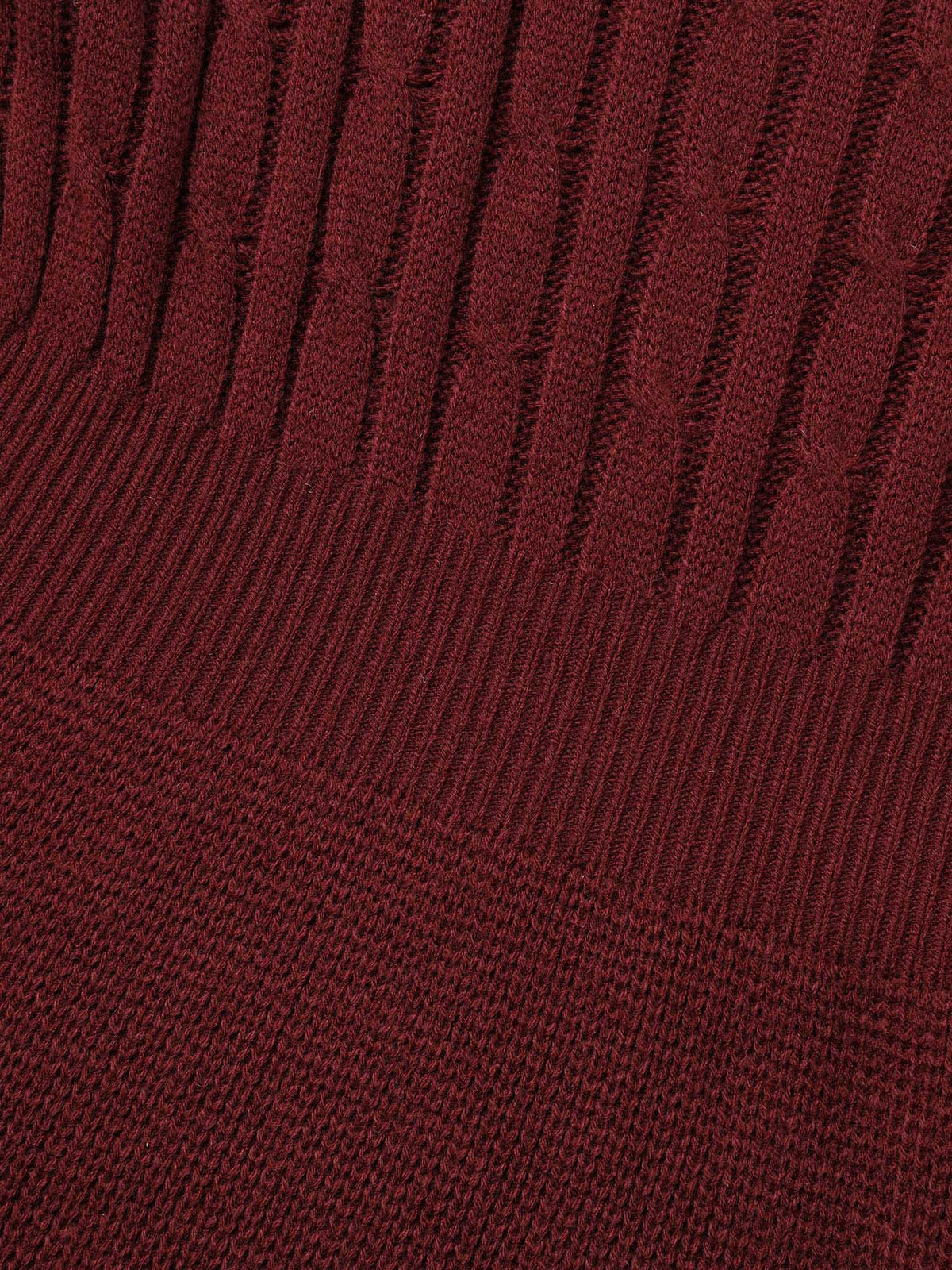 Cable Knit Fit-and-Flare Mini Sweater Dress
