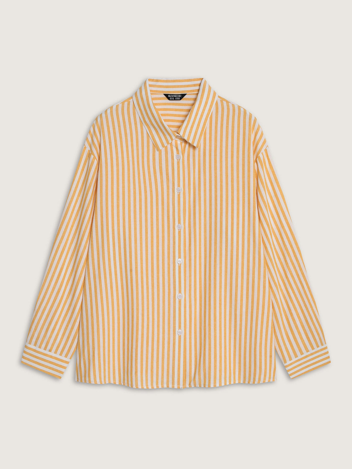 Cotton Button-Down Long Shirt