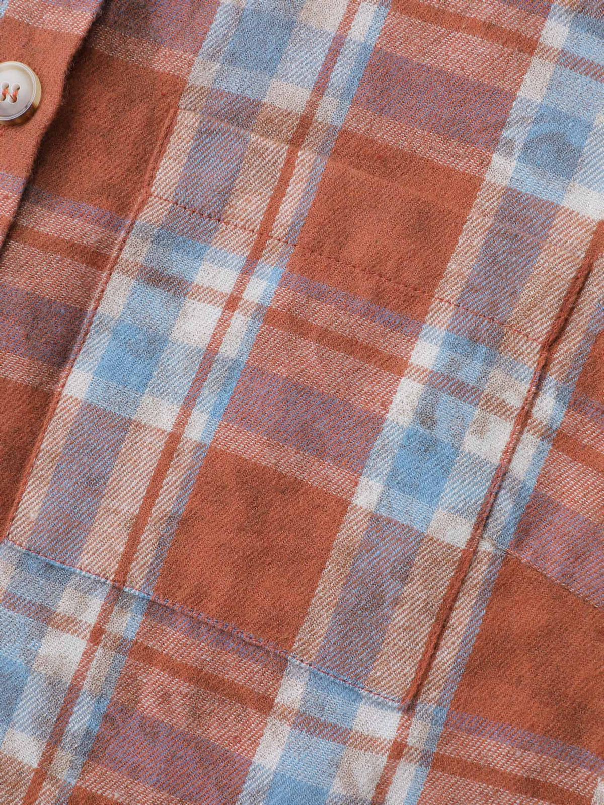 Plaid Print Vintage Button-Down Shirt