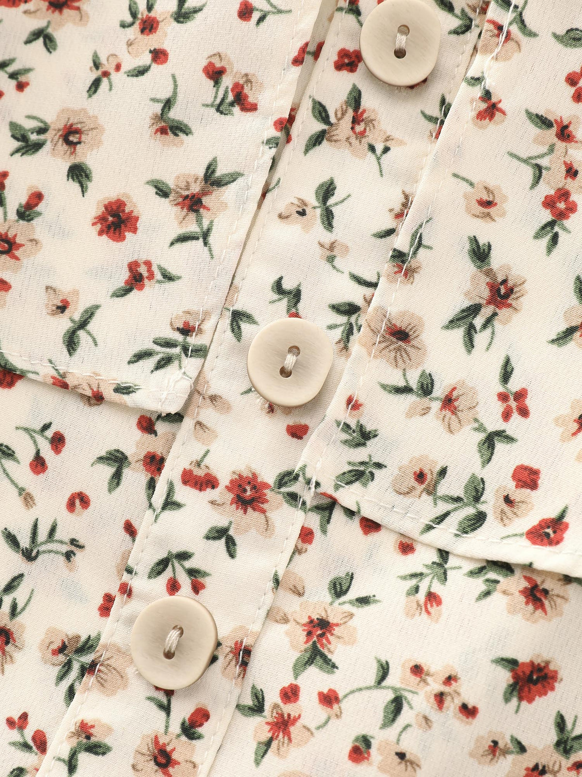 Floral Print Ruffled Cold Shoulder Blouse