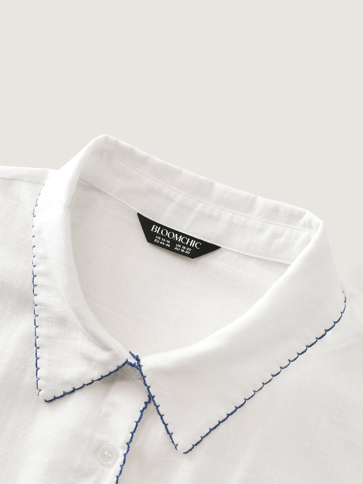 Pure Cotton Embroidered Semi Sheer Blouse