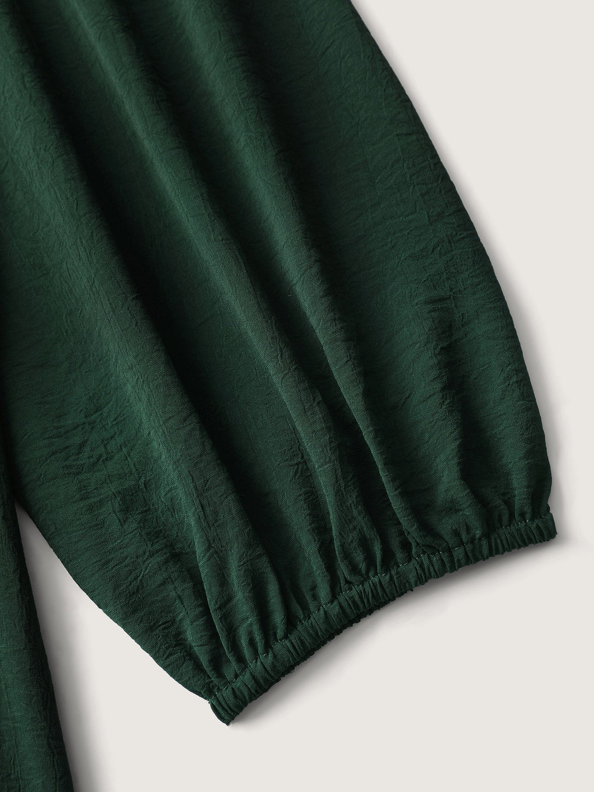 Toothpick Pleat Flowy Solid Blouse