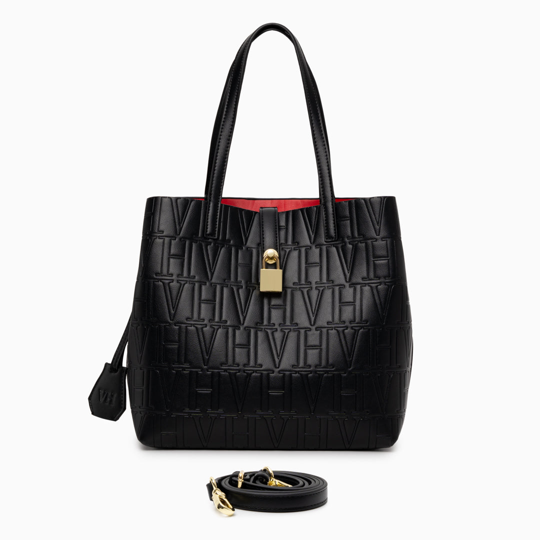 VH Embossed Shoulder Bag