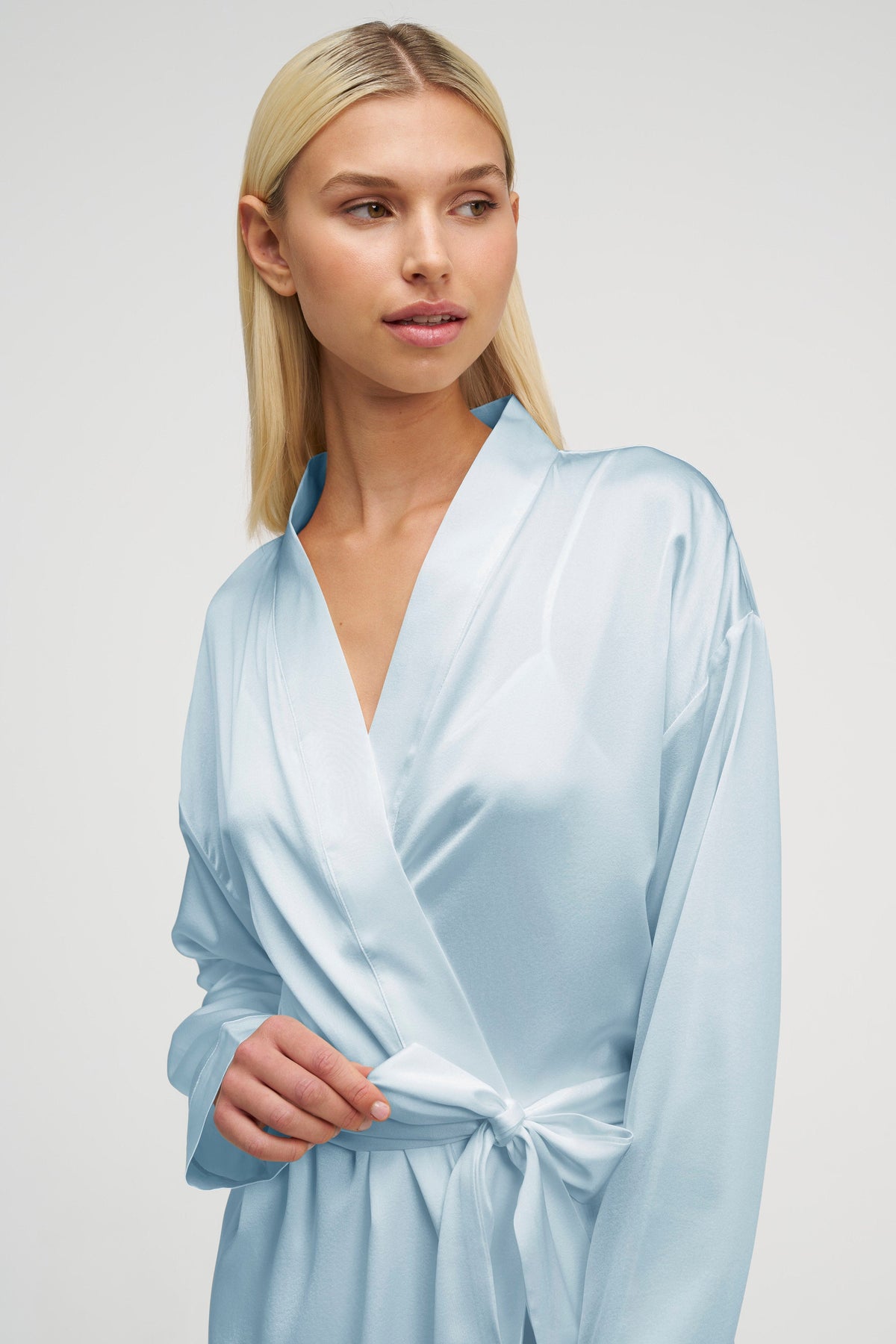 Short Silk Gown