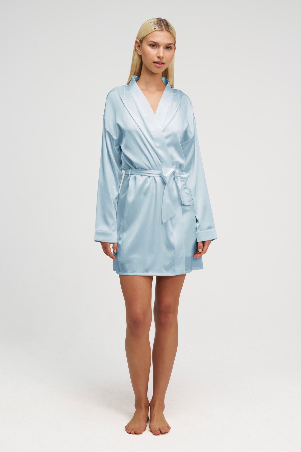 Short Silk Gown