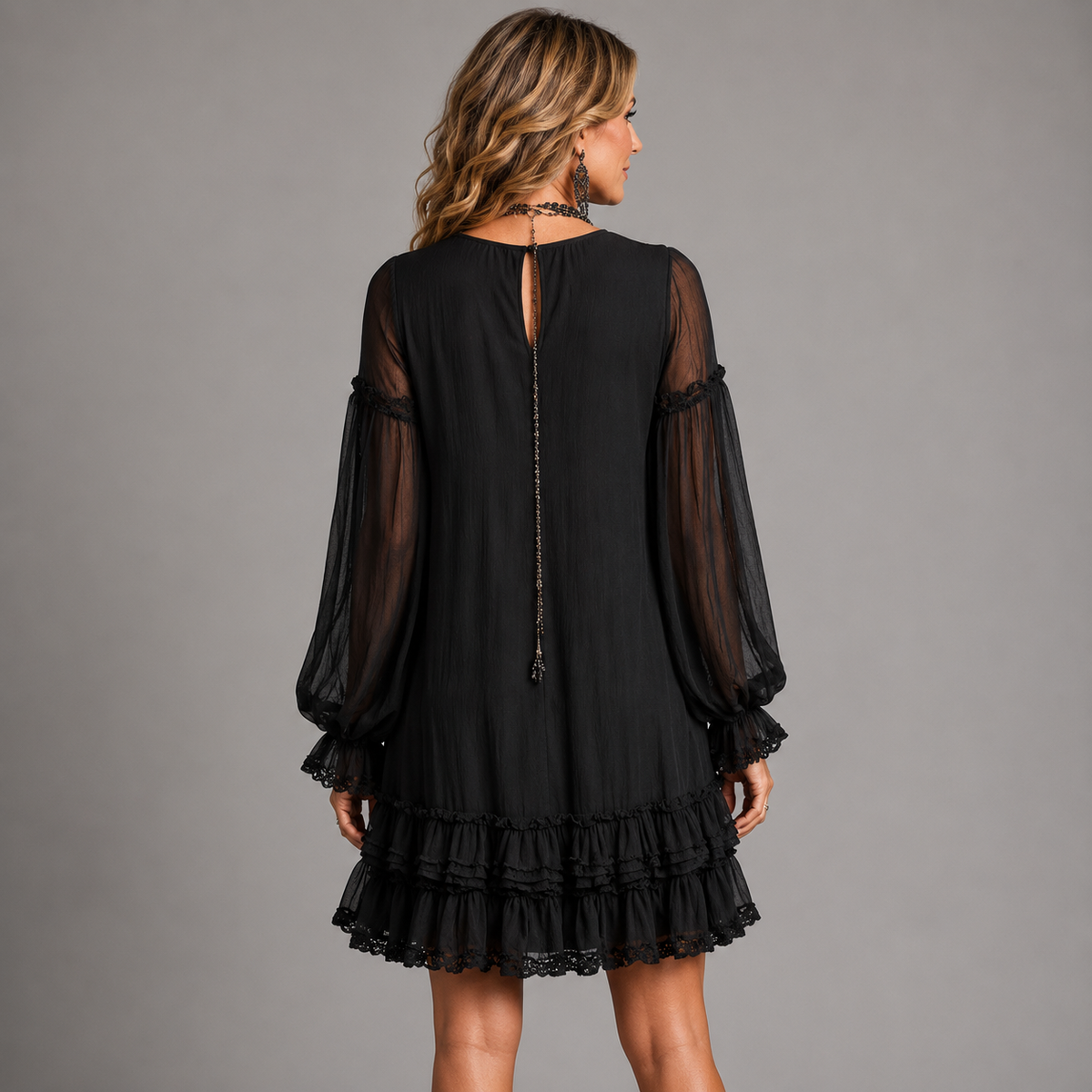 Stella Elegant Ruffle Mini Dress